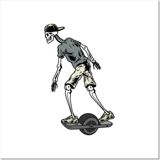 Onewheel Skeleton Posters and Art